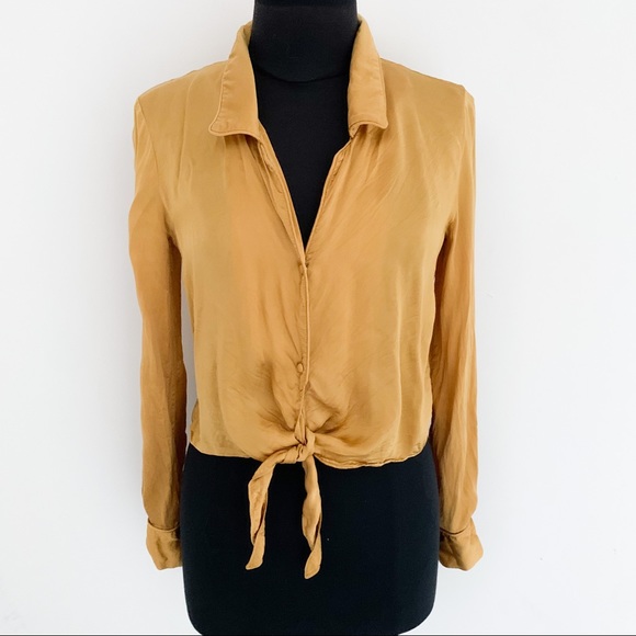 Wilfred Tie Front Blouse - Picture 1 of 12